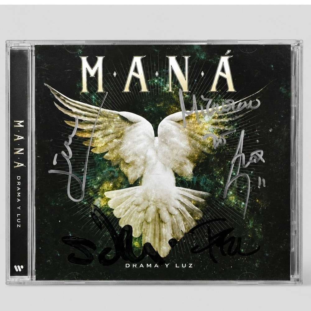 Mana Drama y Luz CD Signed Autographed Latin Rock 2011 Warner Music Latina